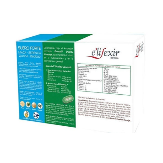 Elifexir Esenciall Redensificante Capilar Pack Anticaída – 60 cápsulas
