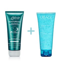Elifexir Nocturslim Gel Nocturn + Uriage Crema Exfoliant Corporal 200ml