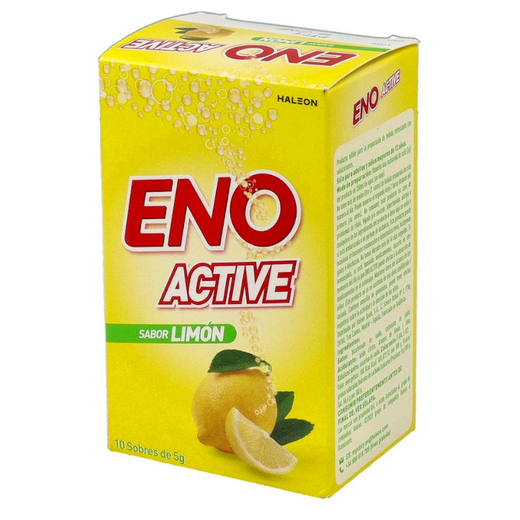 ENO Active 10 Sobres 5g Sabor Llimona – Alleugeriment ràpid de l'Acidesa Estomacal