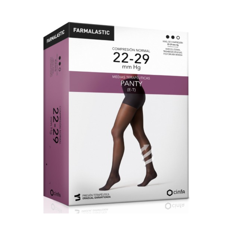 Farmalastic Panty Compresión Normal Talla Reina Plus – 22‑29 mmHg Beige