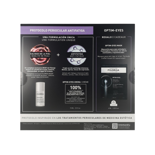 Filorga Set Optim-Eyes 15ml + 2 Mascarillas – Mirada Luminosa Antifatiga