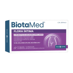 Biotamed Flora Íntima 15 cápsulas – Probiótico vaginal microencapsulado