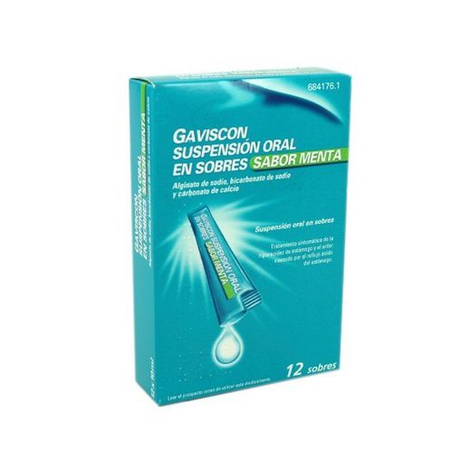 Gaviscon Suspension Oral En Sobres Sabor Menta 12 Sobres