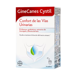 GineCanes Cystil 14 sobres - Benestar urinari amb D-manosa