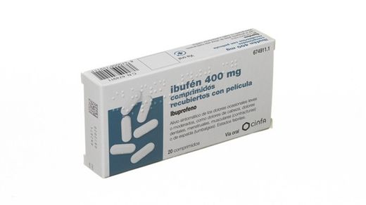 Ibufen  400mg Comprimidos Recubiertos Con Pelicula 20 Comprimidos