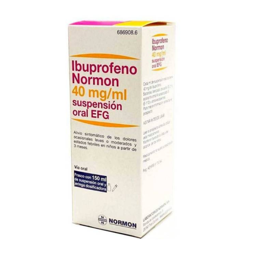 Ibuprofeno Normon Efg 40 Mgml Suspension Oral 150 Ml