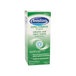 Iniston Expectorante 20mgml Solucion Oral Sabor Menta 1 Frasco De 150 Ml