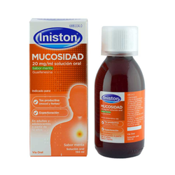 Iniston Expectorante 20mgml Solucion Oral Sabor Menta 1 Frasco De 150 Ml