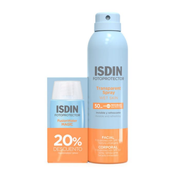 ISDIN Fotoprotector Duplo Facial y Corporal SPF50 – Alta protección