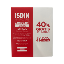 ISDIN Lambdapil 5𝛂 Plus Cápsulas | Fuerza y densidad capilar