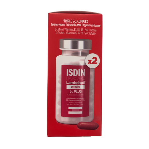 ISDIN Lambdapil 5𝛂 Plus Cápsulas | Fuerza y densidad capilar