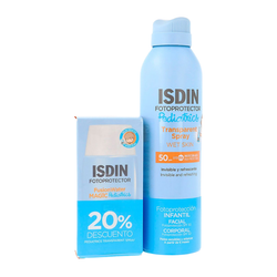ISDIN Pack Pediatrics: Fusion Water Magic 50 ml + Spray Wet Skin SPF50