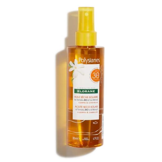 Klorane Aceite Solar Seco SPF 30 200ml + Champu Polysianes 75ml