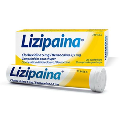 Lizipaina Clorhexidina/benzocaina 20 Comprimidos Para Chupar