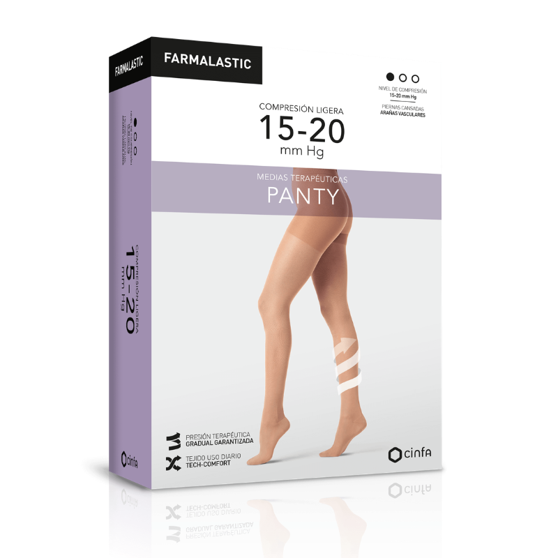 Mitjana Terapèutiques Panty Compressió Lleugera 15-20 mm Hg