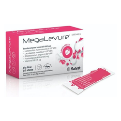 Megalevure Sabor Fresa 10 sticks – Probióticos y prebióticos con vitamina D3