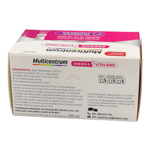 Multicentrum Energia & Vitalitat 50+ 15 flascons