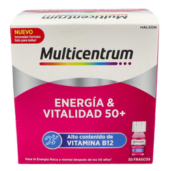 Multicentrum Energia & Vitalitat 50+ 30 flascons – Multivitamines amb Ginseng