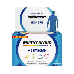 Multicentrum Hombre 30 Comp – Multivitamínico para Energía, Fuerza y Salud