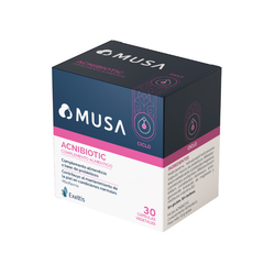 Musa Acnibiotic 30 cápsulas – Probióticos, zinc y B2 para piel grasa y acné