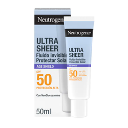 Neutrogena Ultra Sheer Fluido Invisible Anti‑Edad SPF50 50ml – Ligera