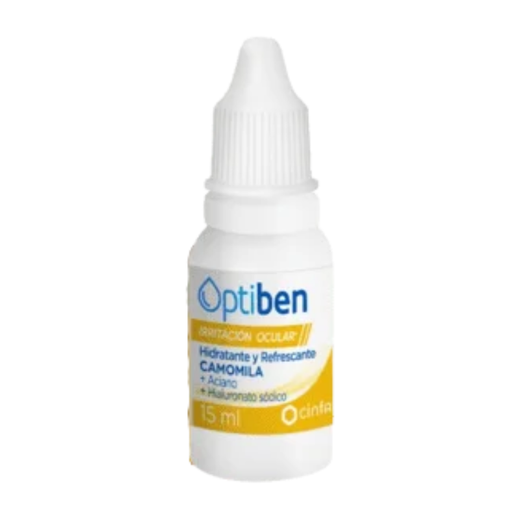 Optiben Alleugeriment de la Irritació Ocular – Col·liri natural amb Camomila i Aciano
