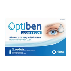 Optiben Ojos Secos Gotas Unidosis 025 Ml 20 Amp