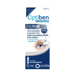 Optiben Repair Gel 10 ml – Gel oftálmico Reparador para Ojos Secos