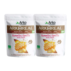 Pack 2x1 Arkoreal Gummies Família 60 u. – Gelea Reial + Mel BIO