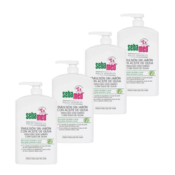 Pack Sebamed Emulsión Sin Jabon Con Aceite de Oliva 1L x 4u
