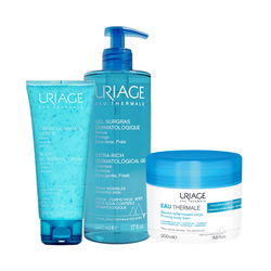 Pack Uriage Cura Corporal — Gel Surgres + Crema Exfoliant + Bàlsam Fundent