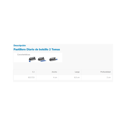 Pastillero Prim Diario de Bolsillo 2 Tomas Pack 2 | Organiza tus tomas