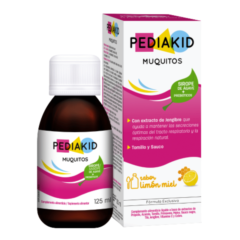 Pediakid Muquitos Jarabe 125 ml – Alivio para la Tos y Resfriados