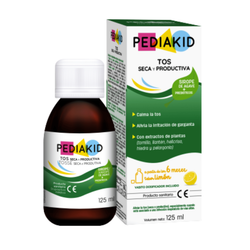 Pediakid Tos Seca & Productiva Jarabe 125ml – Alivio natural Sabor limón