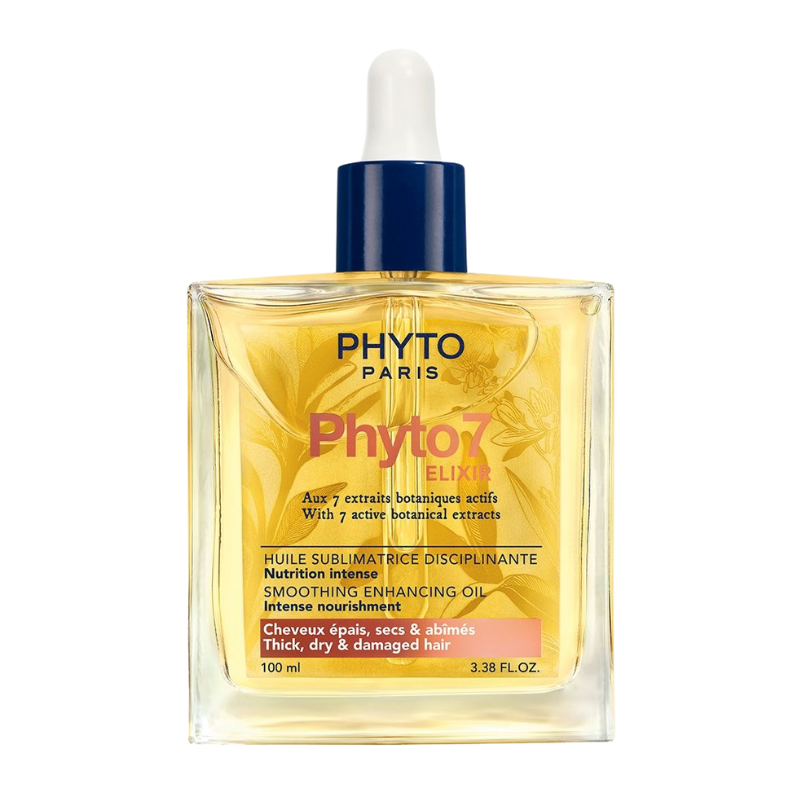 PHYTO 7 Elixir Disciplining 100ml – Aceite para Rizos Secos y muy Dañados