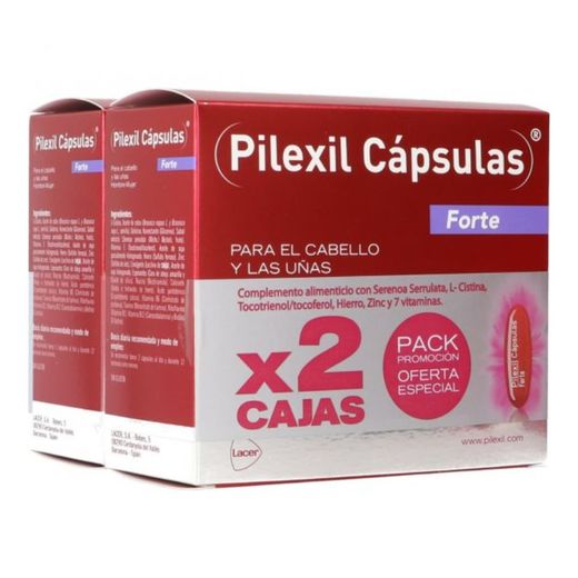Pilexil Cápsulas Forte para Cabello y Uñas Pack Duplo 200capsulas