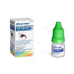 Reactine Levocabastina 05mgml Colirio En Suspension 1 Frasco De 4 Ml
