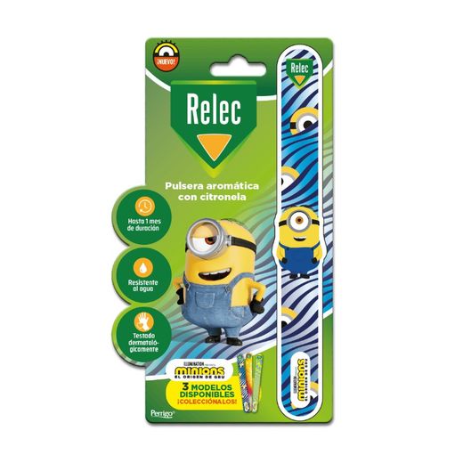 Relec Polsera amb Citronel·la Minions Blau 1u