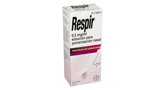 Respir 05 Mgml Solucio Per Polvoritzacio Nasal 1 Flascó De 20 Ml Frascobomba Polvoritzadora