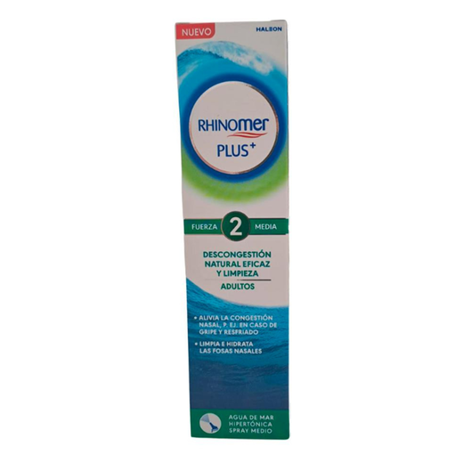 Rhinomer Plus 2 Força Mitja 125 ml – Spray Nasal 100% Aigua de Mar