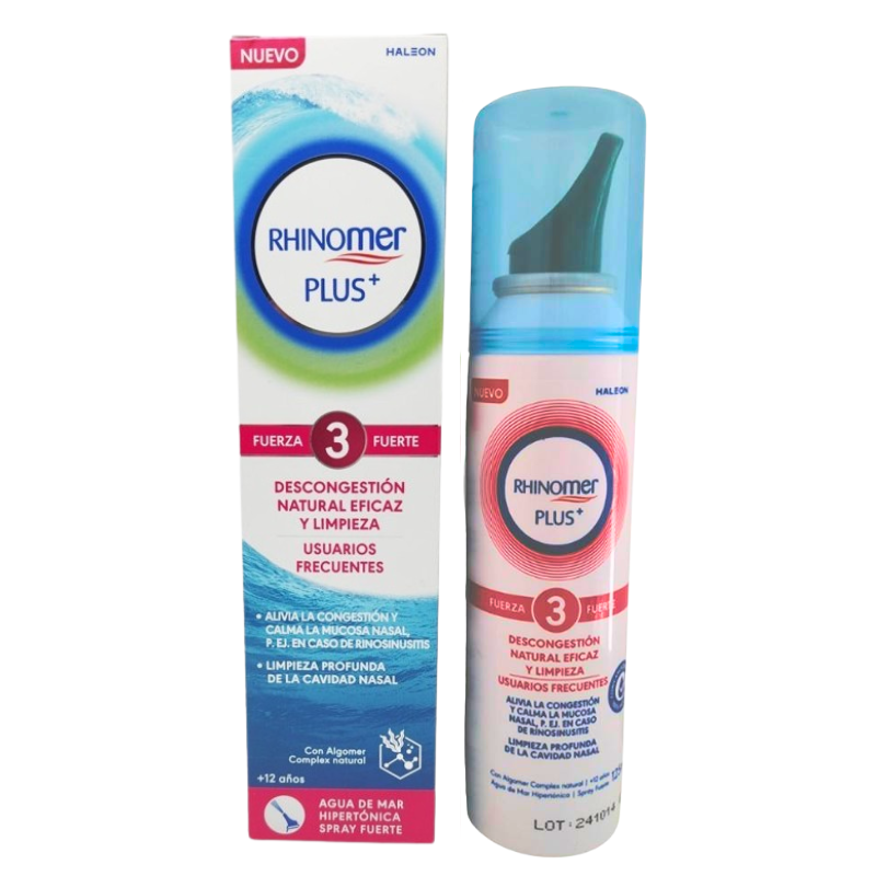 Rhinomer Plus 3 Fuerza Fuerte 125 ml – Spray Nasal Hipertónico