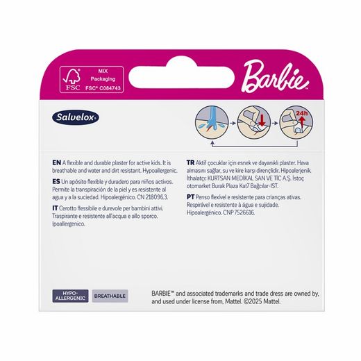Salvelox Apòsits Barbie 14ud