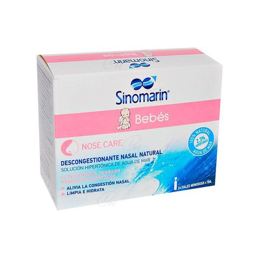 Sinomarin Bebes Limpieza Nasal Monodosis 24 Viales X 5 Ml