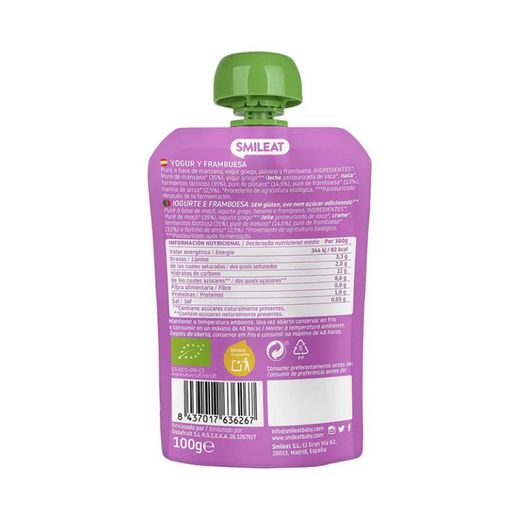 Smileat Pouch Eco Iogurt i Gerds 100gr