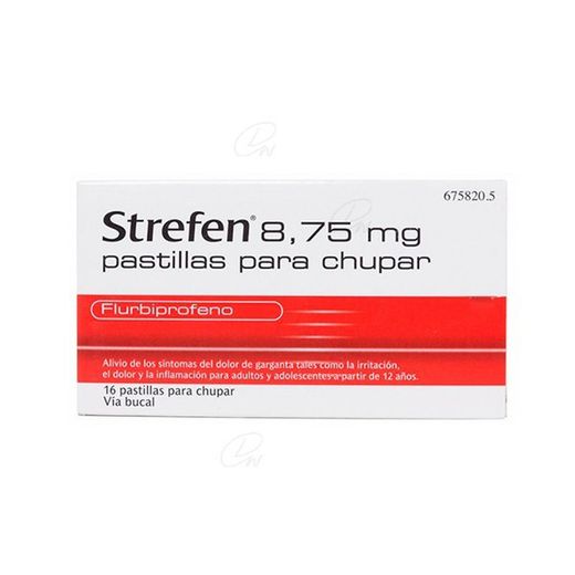 Strefen 875 Mg Pastillas Para Chupar Sabor Miel Y Limon 16 Pastillas