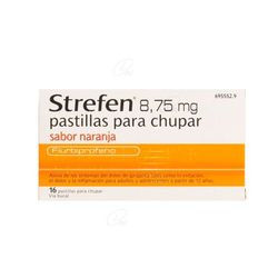 Strefen 875 Mg Pastilles Per a Xuclar Sabor Taronja 16 Pastilles