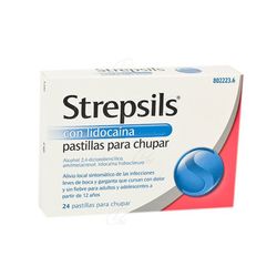 Strepsils Amb Lidocaina Pastilles Per a Xuclar 24 Pastilles