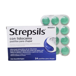 Strepsils Amb Lidocaina Pastilles Per a Xuclar 24 Pastilles