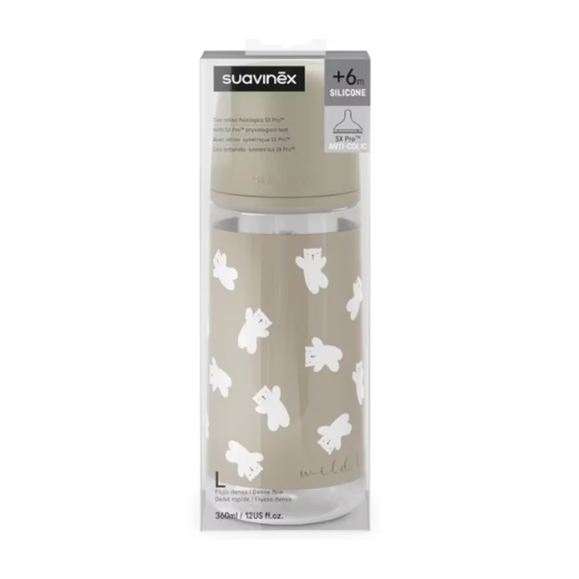 Suavinex Biberon Prints Tetina Fisiologica Sx Pro Flujo Denso 360ml