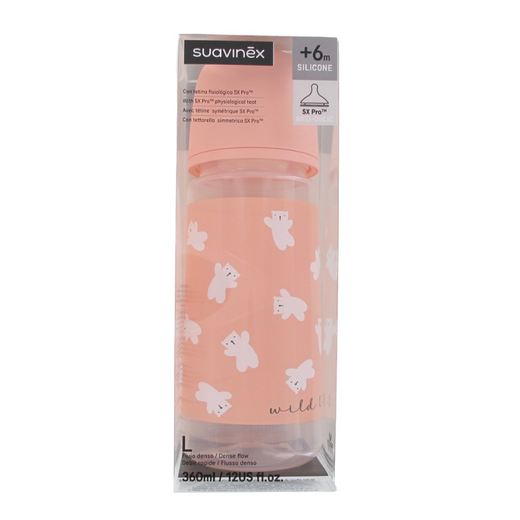 Suavinex Biberon Prints Tetina Fisiologica Sx Pro Flujo Denso 360ml